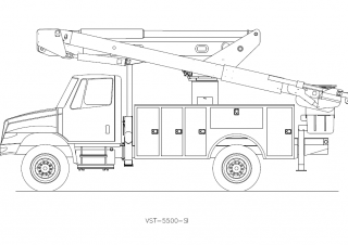 Plataformas elevadoras articuladas Plataformas elevadoras articuladas remolcables Versalift VST-5500-SI