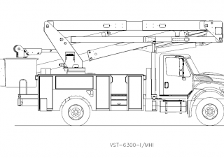 Plataformas elevadoras articuladas Plataformas elevadoras articuladas remolcables Versalift VST-6300-MHI