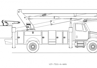 Plataformas elevadoras articuladas Plataformas elevadoras articuladas remolcables Versalift VST-7500-MHN