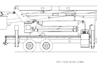 Plataformas elevadoras articuladas Plataformas elevadoras articuladas remolcables Versalift VST-7500MHI-E100 ELEVATOR