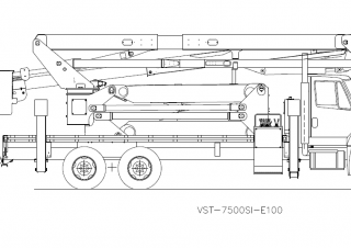 Plataformas elevadoras articuladas Plataformas elevadoras articuladas remolcables Versalift VST-7500SI-E100 ELEVATOR
