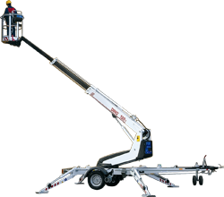Plataformas telescópicas Plataformas telescópicas remolcables Dino Lift Dino 120T