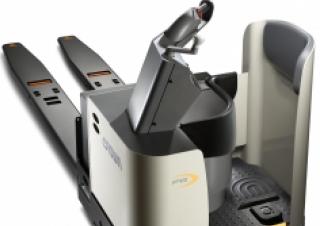 Transpaleta manual Transpaletas con plataforma elevadora Crown PR 4500-60