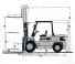 Caterpillar DP 40 Dimensiones y tamaño
