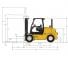 Yale GDP 70VX Base Dimensiones y tamaño