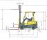 Hyster H1.8FT Dimensiones y tamaño