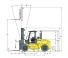 Hyster H13.00XM 6 Dimensiones y tamaño