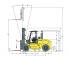 Hyster H16.00XM 6 Dimensiones y tamaño