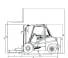 Linde H 50 D Dimensiones y tamaño