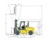 Hyster H9.00XM 6 Dimensiones y tamaño