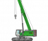 Grúas sobre orugas - Pluma telescópica Sennebogen 673E