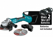 Amoladoras de ángulo sin cable Makita XAG22ZU1