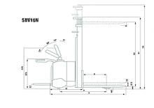 Apiladores de palets con plataforma elevadora Mitsubishi SBV 12 NI
