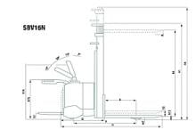 Apiladores de palets con plataforma elevadora Mitsubishi SBV 12 NS