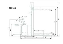 Apiladores de palets con plataforma elevadora Mitsubishi SBV 12 NS
