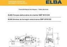 Bombas de hormigón fijas Elba EBP 5018 D