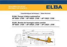 Bombas de hormigón para camión Elba AP 10020