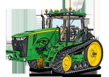 Tractores agrículas de orugas John Deere 8370RT
