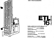 Carretillas elevadoras de carga lateral eléctricas OM-Pimespo ETL 16