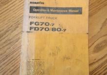 Carretillas elevadoras diesel Komatsu FD 80-7