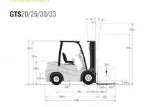 Carretillas elevadoras diesel Clark GTS 33 D