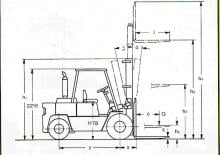 Carretillas elevadoras diesel Clark C 500-y-100 D