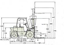 Carretillas elevadoras diesel Clark C 500-y-60 D