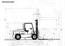 Carretillas elevadoras diesel Clark DPH 75