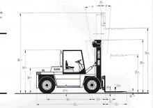 Carretillas elevadoras diesel Clark DPL 120