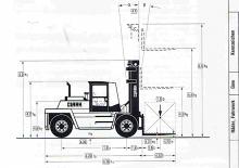 Carretillas elevadoras diesel Clark DPL 136