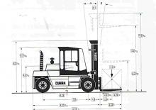 Carretillas elevadoras diesel Clark DPL 60