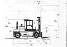 Carretillas elevadoras diesel Clark DPL 80