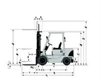 Carretillas elevadoras diesel Mitsubishi FD 20 K