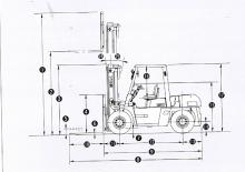 Carretillas elevadoras diesel TCM FD 80 Z 8