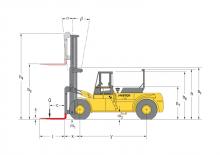 Carretillas elevadoras diesel Hyster H 25.00 F