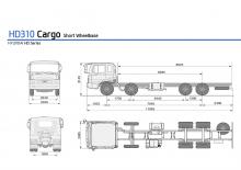 Chasis rígido Hyundai Commercial Vehicles HD310 8x4 D6CA3H