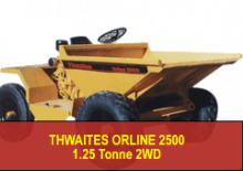 Dúmperes de ruedas Thwaites Orline 2500 FK