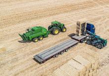 Empacadoras gigantes + de alta presión John Deere L624 