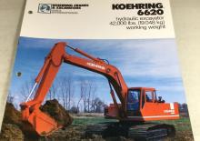 Excavadoras de orugas Koehring 6620