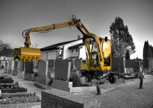 Excavadoras para cementerios Lanz FB 300 A