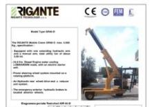 Grúas móviles industriales Rigante GR 40