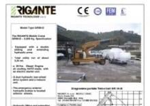 Grúas móviles industriales Rigante GR 50