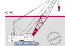 Grúas sobre orugas - Pluma de celosía Terex-Demag CC 400