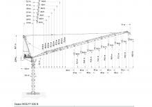 Grúas torre con pluma rotativa Wolffkran 630 B