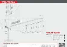 Grúas torre con pluma rotativa Wolffkran 630 B