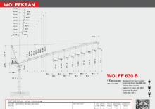 Grúas torre con pluma rotativa Wolffkran 630 B