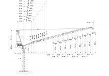 Grúas torre con pluma rotativa Wolffkran 630 B