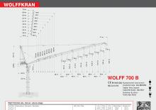 Grúas torre con pluma rotativa Wolffkran 700 B