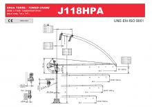 Grúas torre con rotación superior Jaso J118HPA