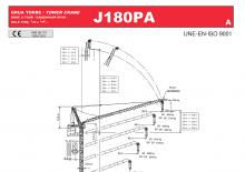 Grúas torre con pluma rotativa Jaso J180PA.A